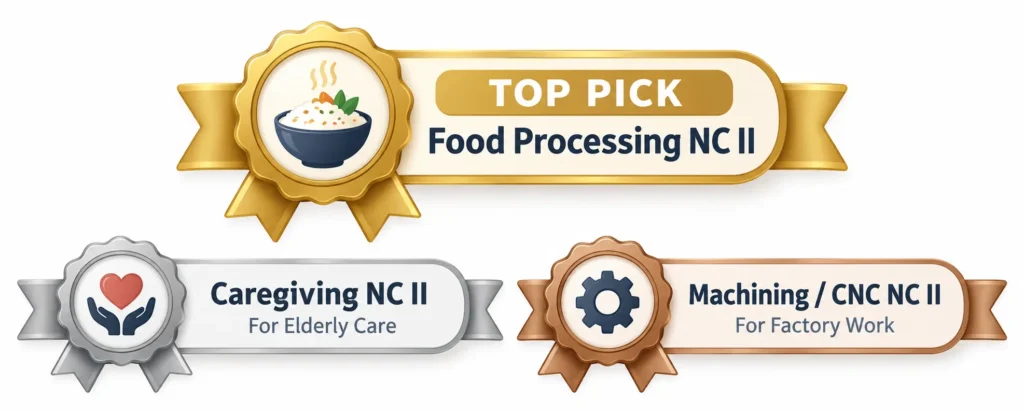 Best NC para Makapagtrabaho sa Japan - Top Pick Vocational Skills Badges